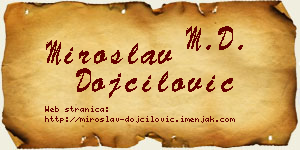 Miroslav Dojčilović vizit kartica